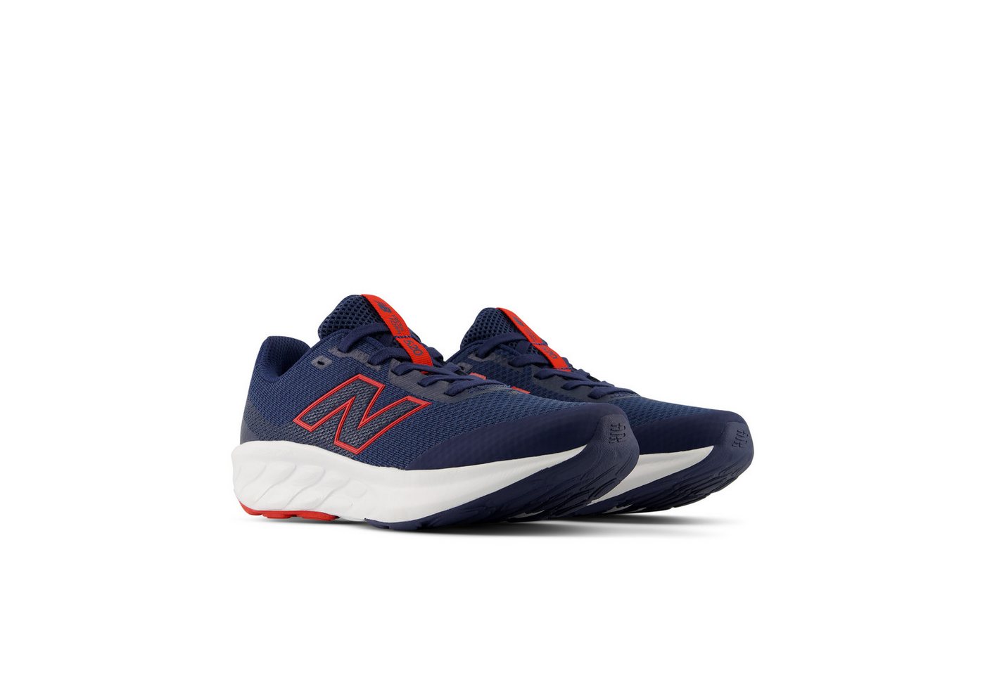 New Balance 520 Laufschuh für Kinder und Jugendliche, mit Gummilaufsohle (blau/rot)