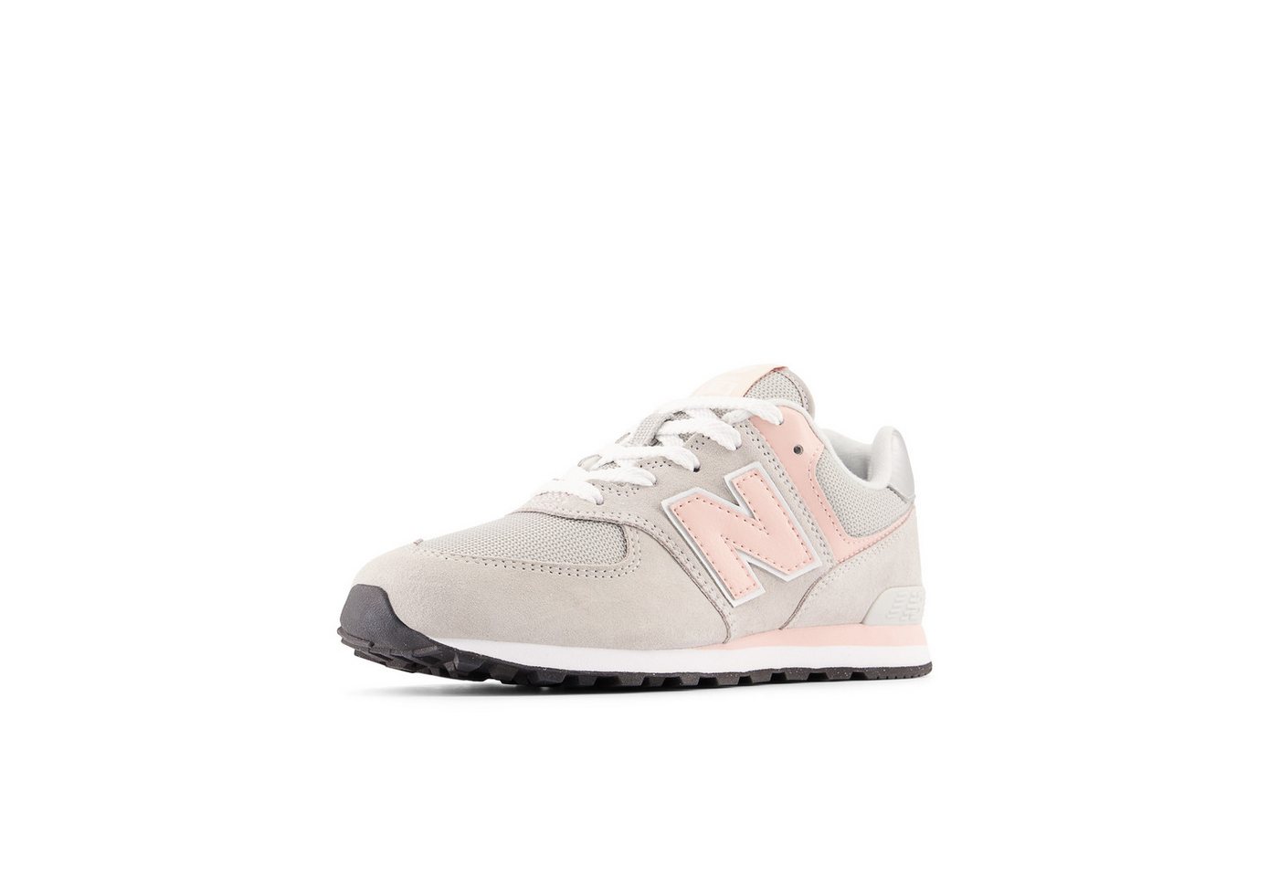 New Balance 574 Sneaker (grau/rosa/silber)
