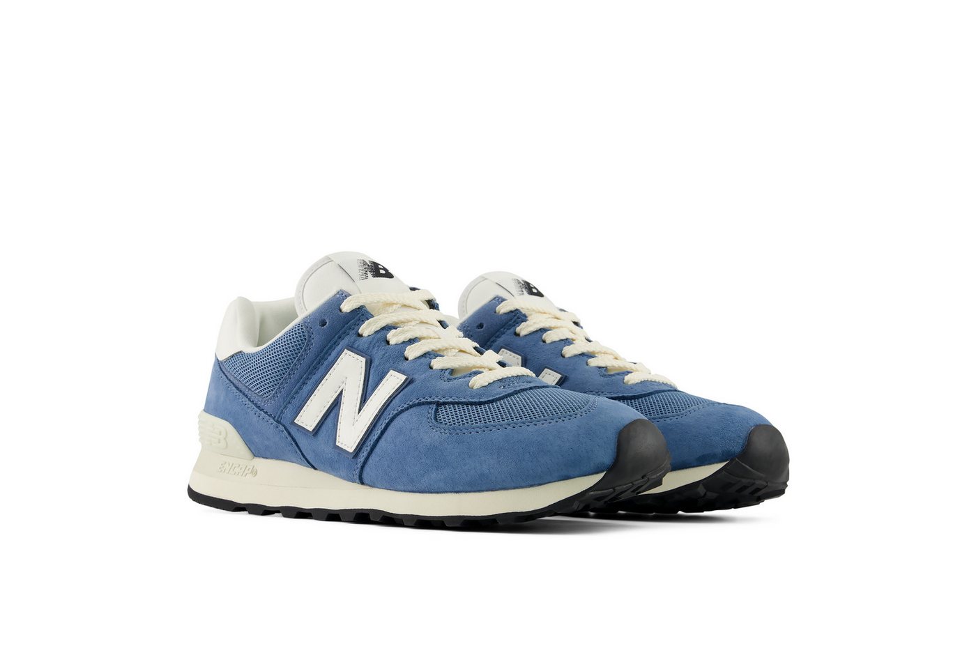 New Balance 574 Sneaker mit Gummilaufsohle (blau)