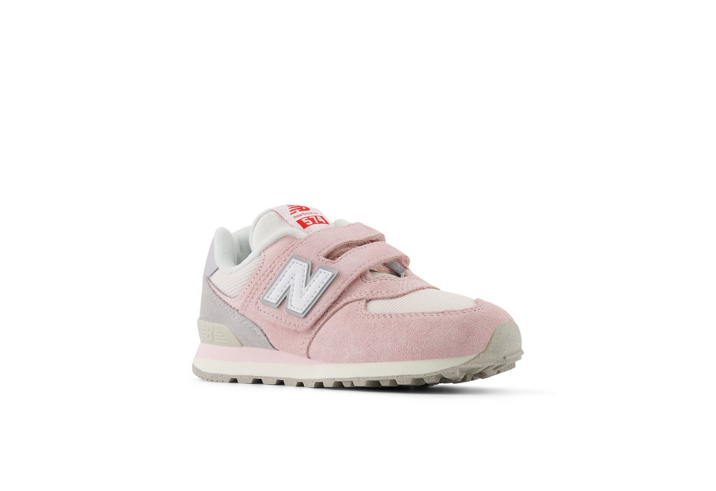 New Balance 574 Sneaker mit Klettverschluss (rosa)