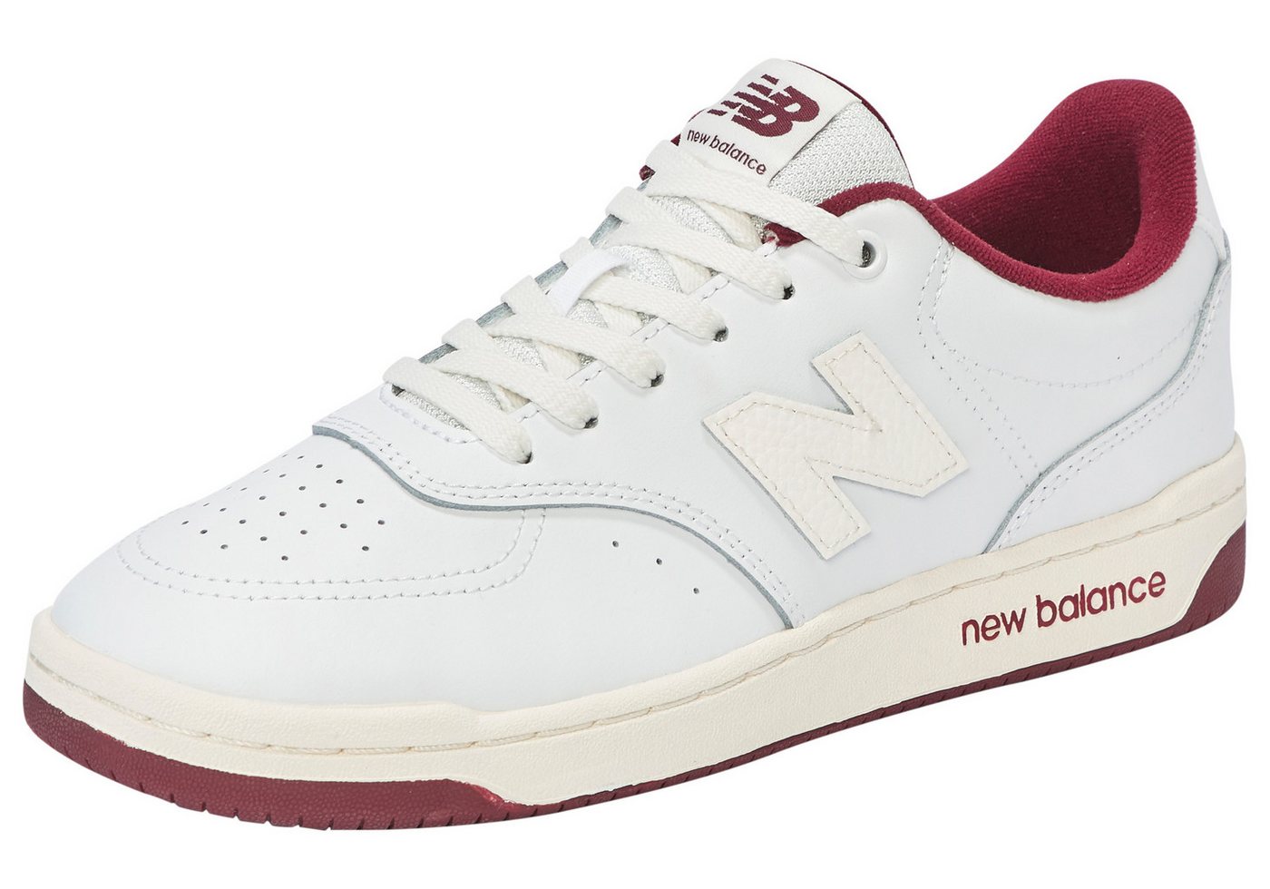 New Balance BB80 Sneaker von dem New Balance 550 inspiriert (weiß/rot)