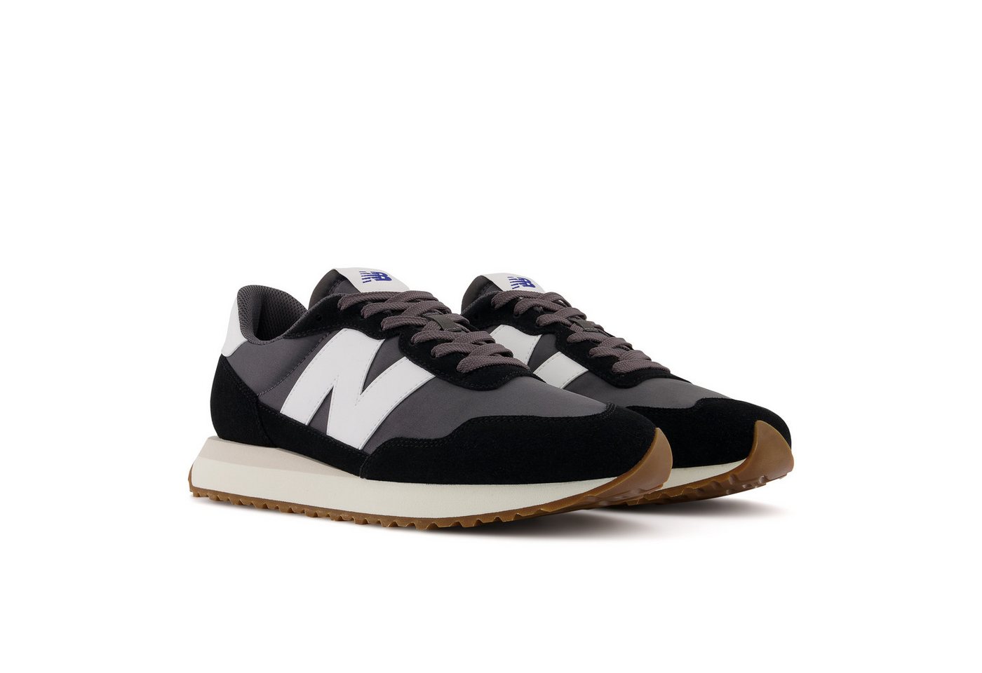 New Balance M237 Sneaker vom New Balance 327 inspiriert (schwarz/weiß)