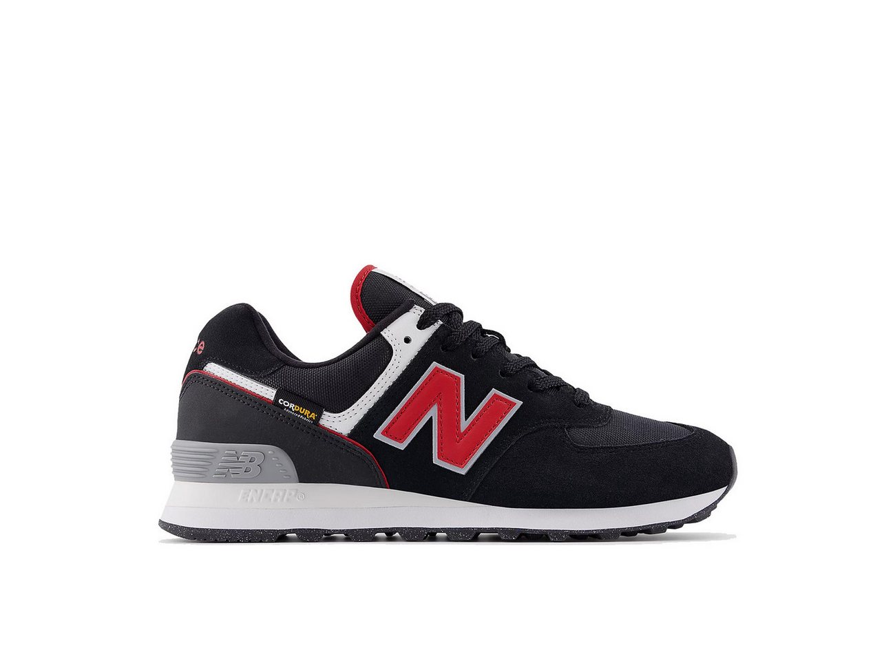 New Balance U 574 8JL Herren Aluminum Black NB White Sneaker