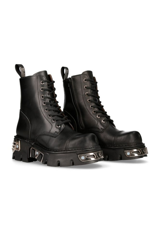 New Rock M.NEWMILI083-S35 Plateaustiefelette Handgefertigt in Spanien aus echtem Leder