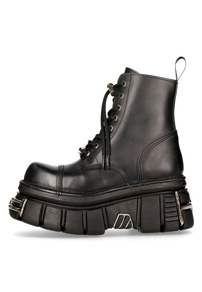 New Rock M.NEWMILI083-S37 Ankleboots Goth, Punk & Biker Stil mit Plateau-Sohle