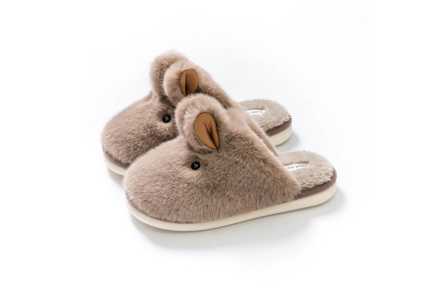 NEXORA Hasen Hausschuhe Damen – warm & flauschig, Geschenkidee Plüsch Hausschuhe (Paar, Paar) extra kuschelige Hausschuhe im Hasendesign