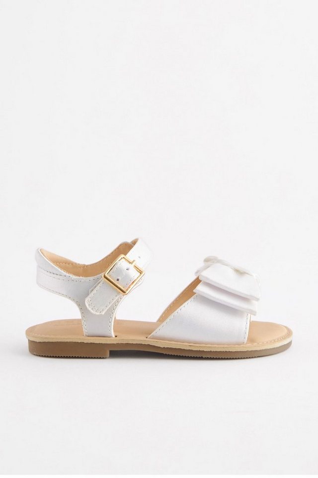 Next Brautjungfernsandalen Satin mit Schleife - Weit Sandale (1-tlg)