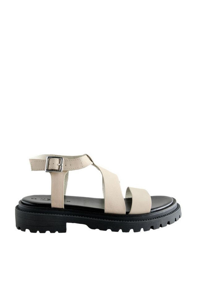 Next Breite Sandalen mit gekreuzten Riemen Keilsandalette (1-tlg)