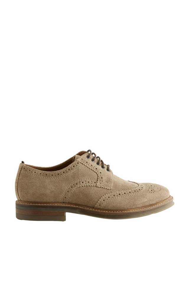 Next Brogues aus Veloursleder Budapester (1-tlg)