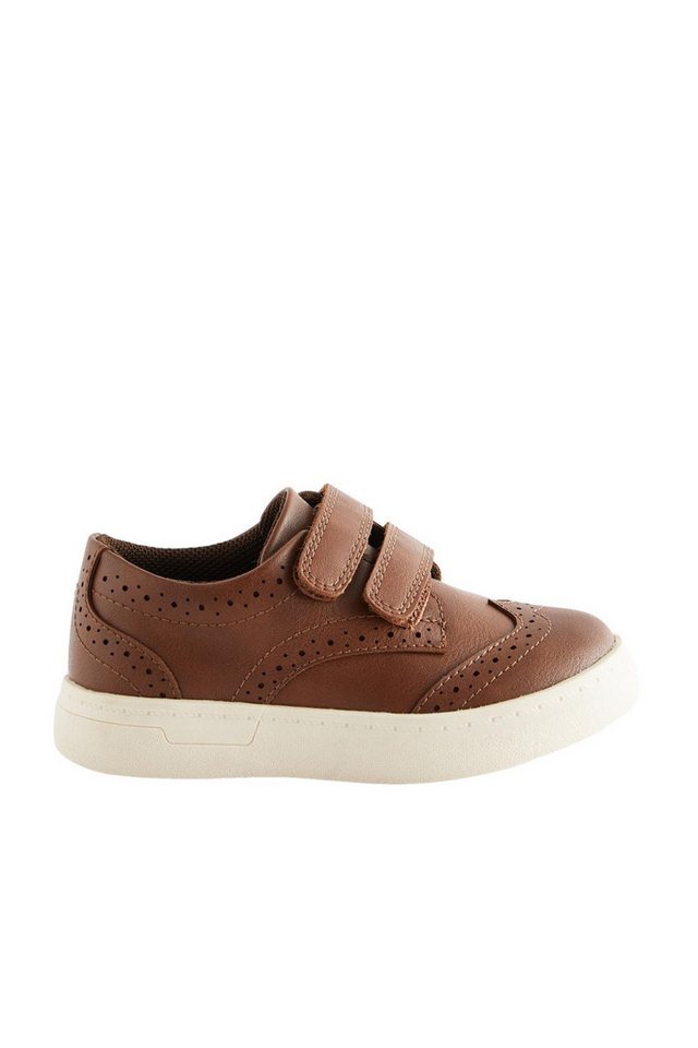 Next Brogues mit Klettverschluss, weite Passform Budapester (1-tlg) (braun)