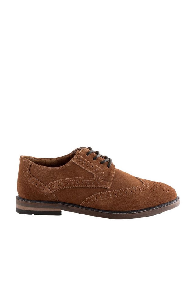 Next Brogues zum Schnüren aus Leder Budapester (1-tlg) (braun)