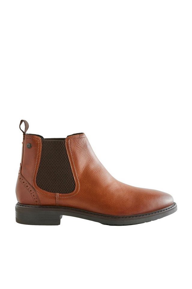 Next Chelsea-Stiefel aus Leder Chelseaboots (1-tlg) (braun)