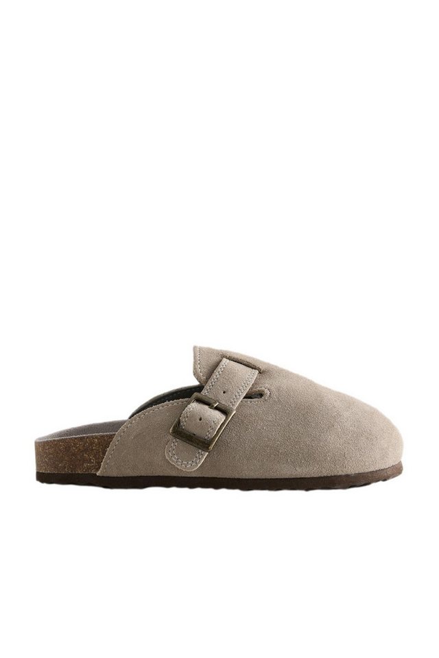 Next Clogs aus Veloursleder mit Korkfußbett Clog (1-tlg)