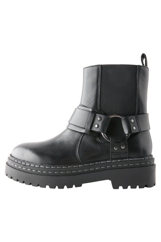 Next Derbe Lederstiefel mit Harness, weite Passform Stiefel (1-tlg)