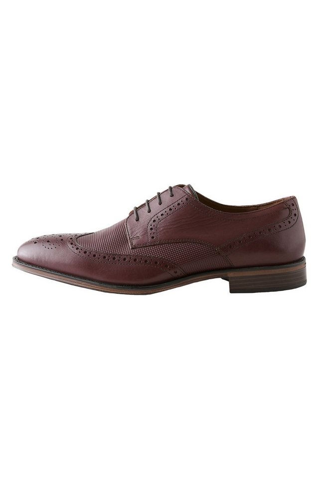 Next Durchbrochene Budapester aus Leder Schnürschuh (1-tlg)