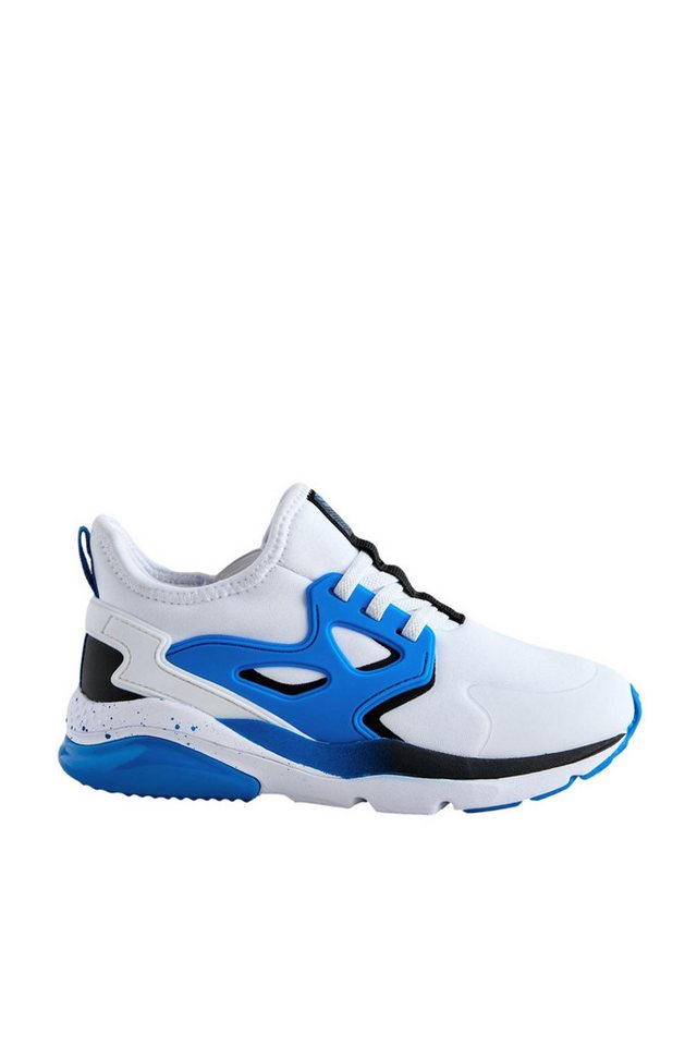Next Elastischer Sportschuh mit Schnürung Sneaker (1-tlg) (weiß/blau)