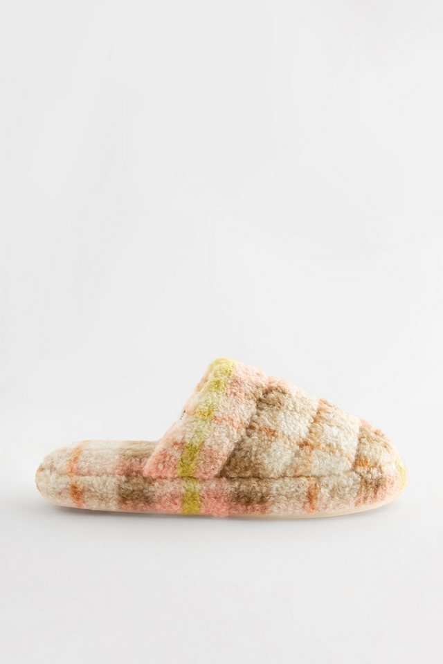 Next Flatform-Pantoletten aus Borg mit Steppdesign Hausschuh (1-tlg)