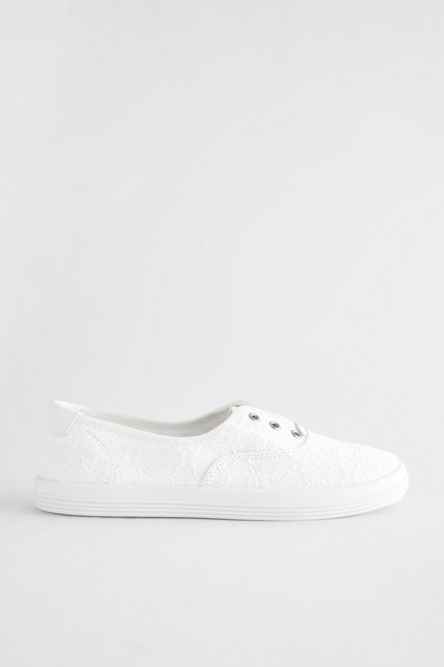 Next Forever Comfort® Canvas-Schlupfsneaker Sneaker (1-tlg) (weiß)