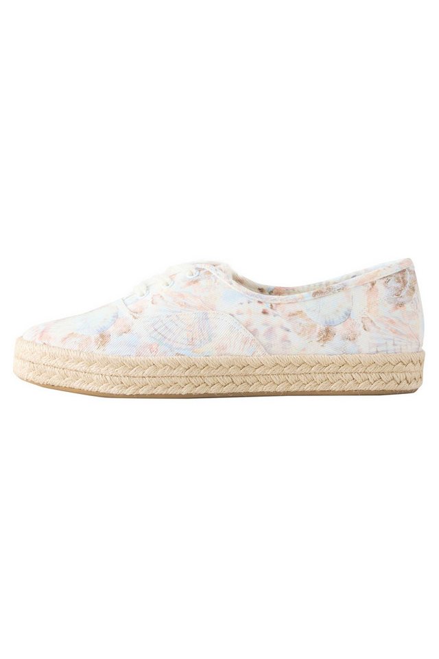 Next Forever Comfort® Espadrille-Sneaker zum Schnüren Espadrille (1-tlg) (weiß/blau)