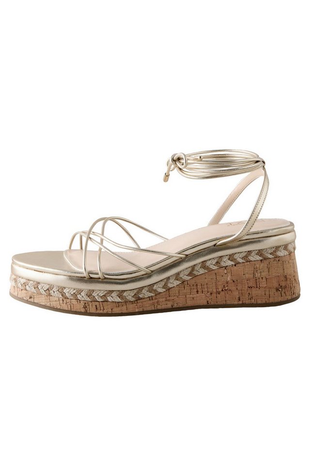 Next Forever Comfort® Flatform-Riemchensandalen Keilsandalette (1-tlg) (silber)