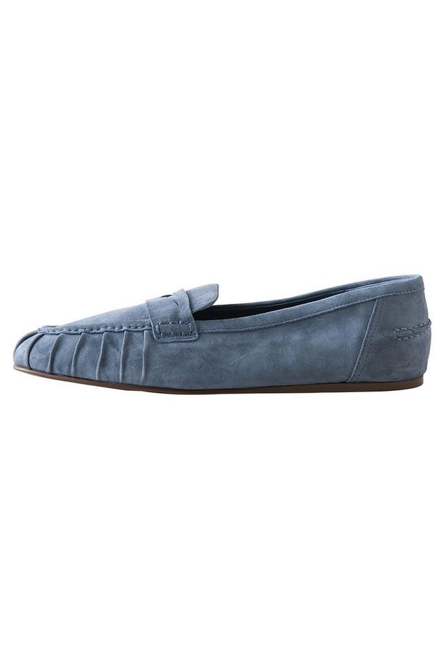 Next Forever Comfort gerafffte Loafer aus Veloursleder Loafer (1-tlg)
