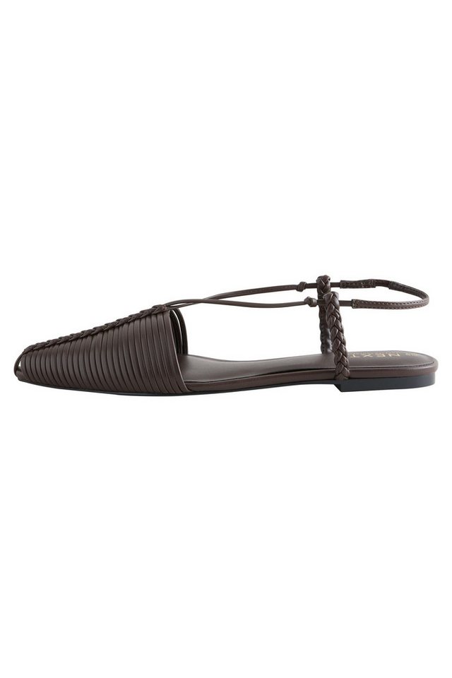 Next Forever Comfort® Hurache Ballerinas Riemchensandale (1-tlg) (braun)
