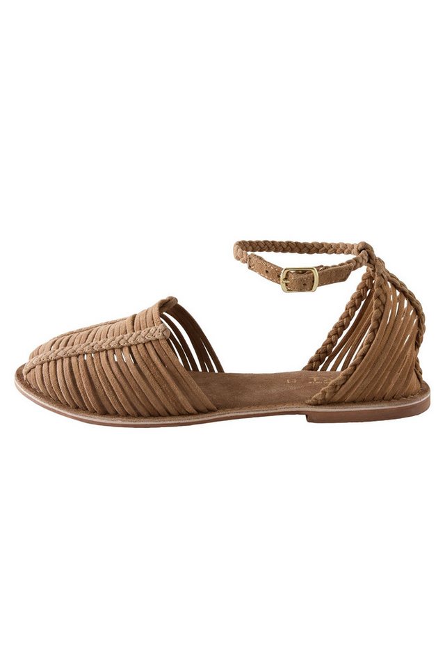 Next Forever Comfort® Hurache Ballerinas Riemchensandale (1-tlg) (braun)