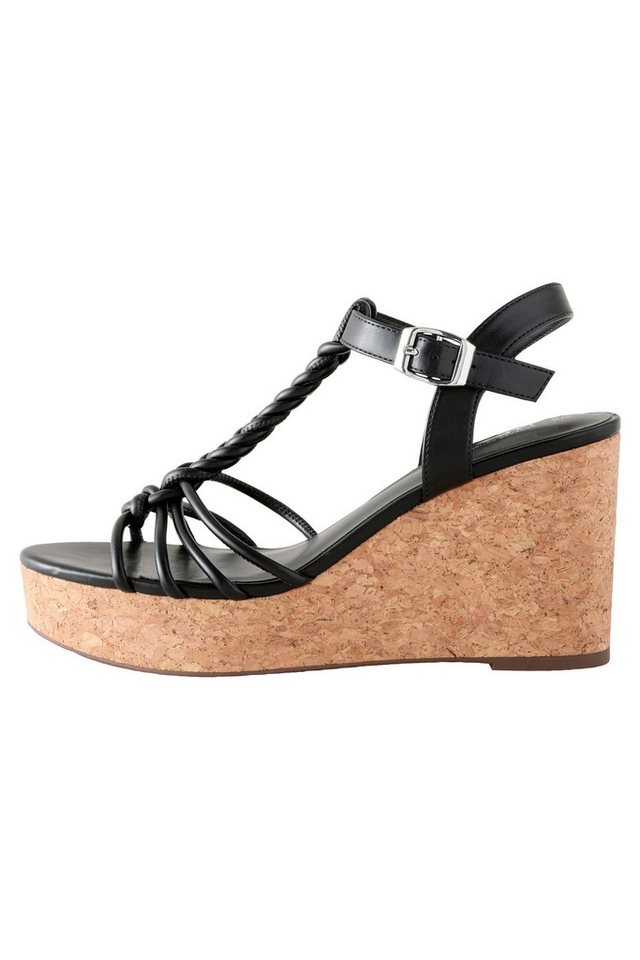 Next Forever Comfort® Keilabsatzsandaletten Keilsandalette (1-tlg) (schwarz)