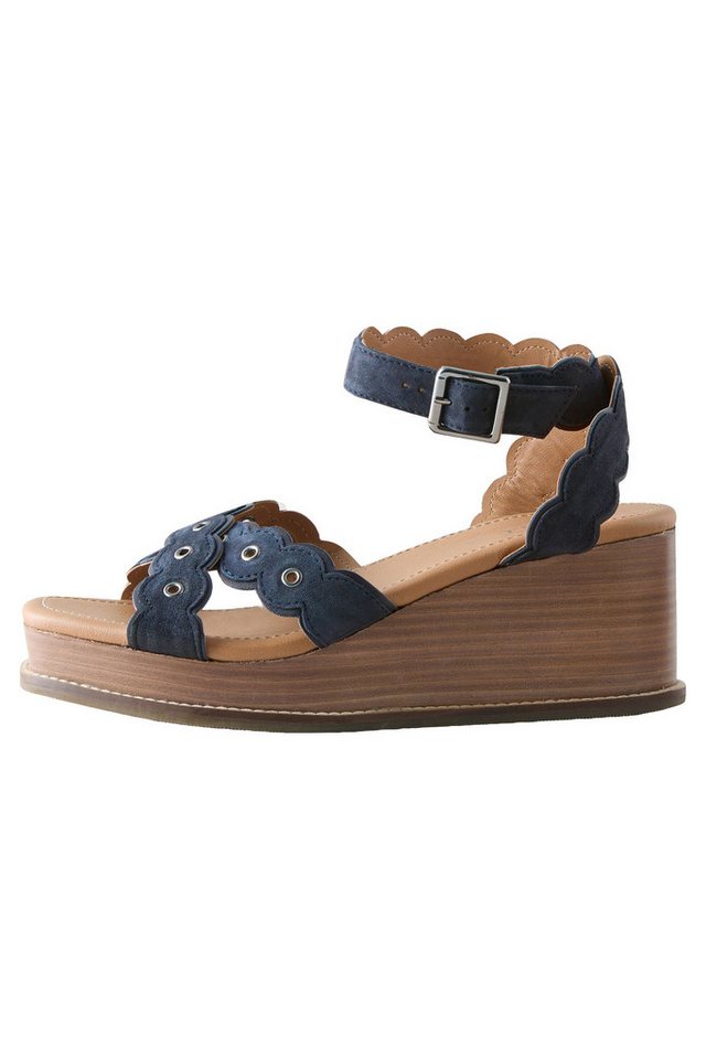 Next Forever Comfort Keilabsatzsschuhe aus Leder Keilsandalette (1-tlg) (blau)