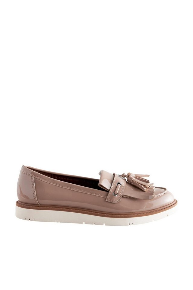 Next Forever Comfort® Klobige Lackloafer mit Fransen Loafer (1-tlg)