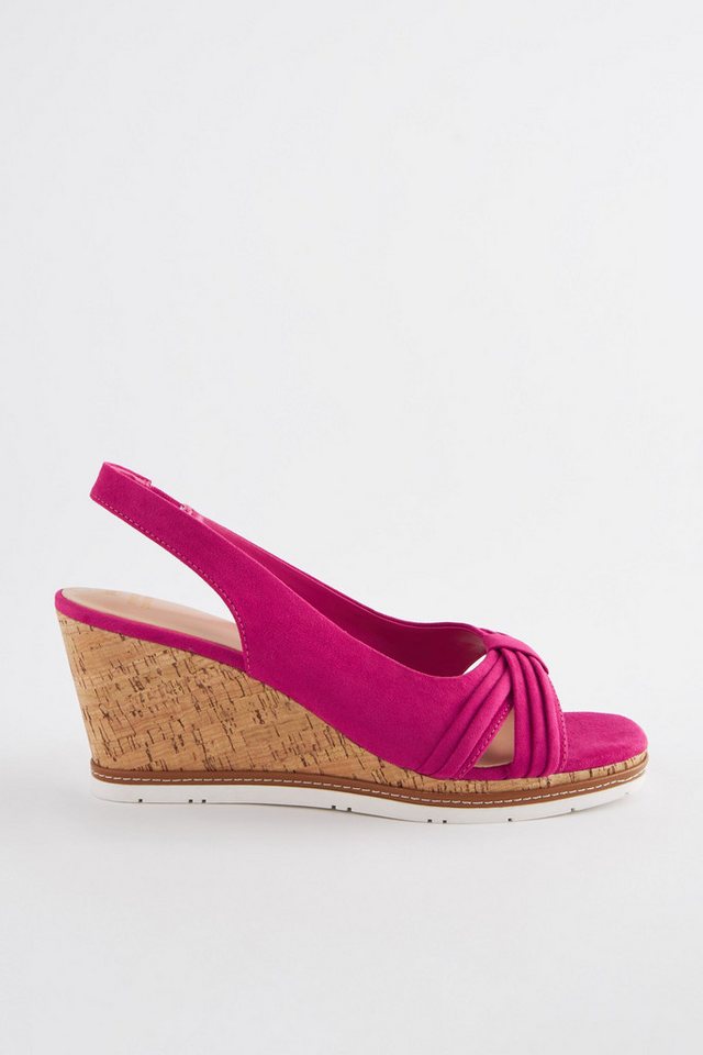 Next Forever Comfort® Kork-Keilabsatzsandalen, Schleife Keilsandalette (1-tlg)