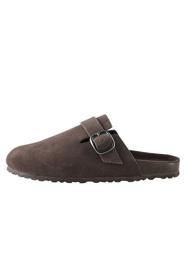 Next Forever Comfort® Leder-Clogs mit Fußbett Clog (1-tlg) (braun)