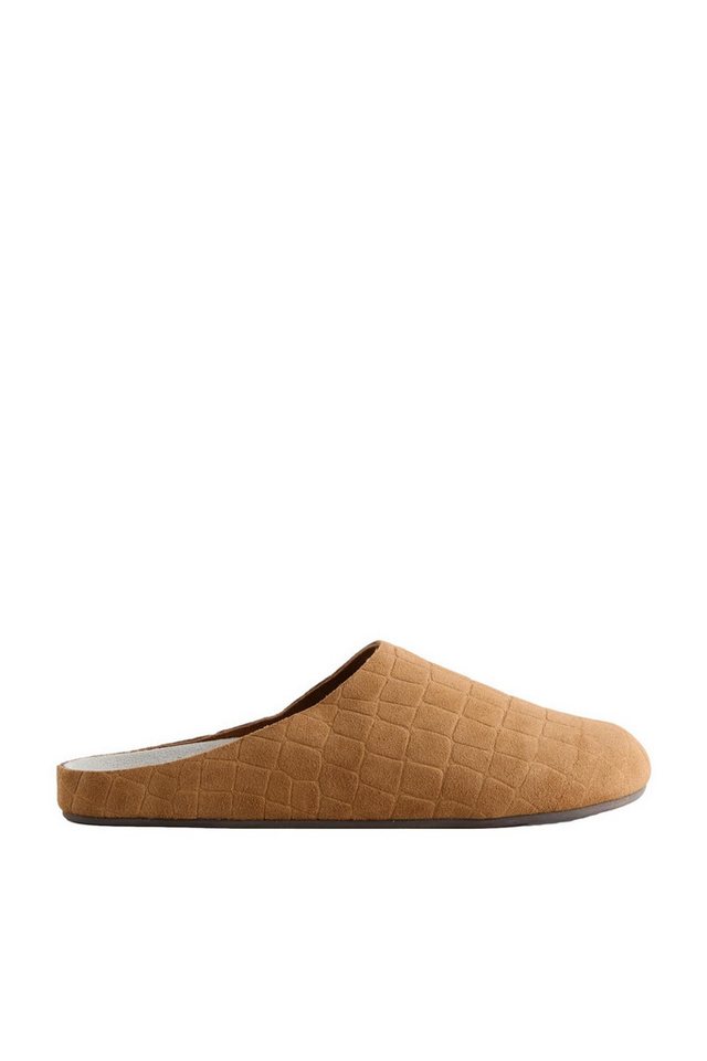 Next Forever Comfort® Leder-Clogs mit Fußbett Clog (1-tlg) (braun)