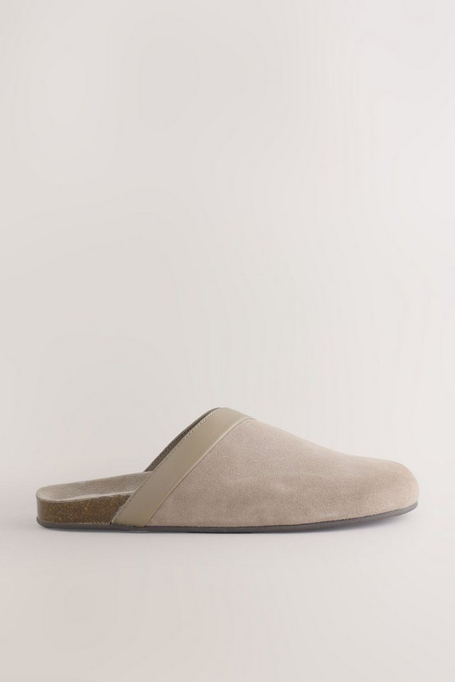 Next Forever Comfort® Leder-Clogs mit Fußbett Clog (1-tlg) (braun)
