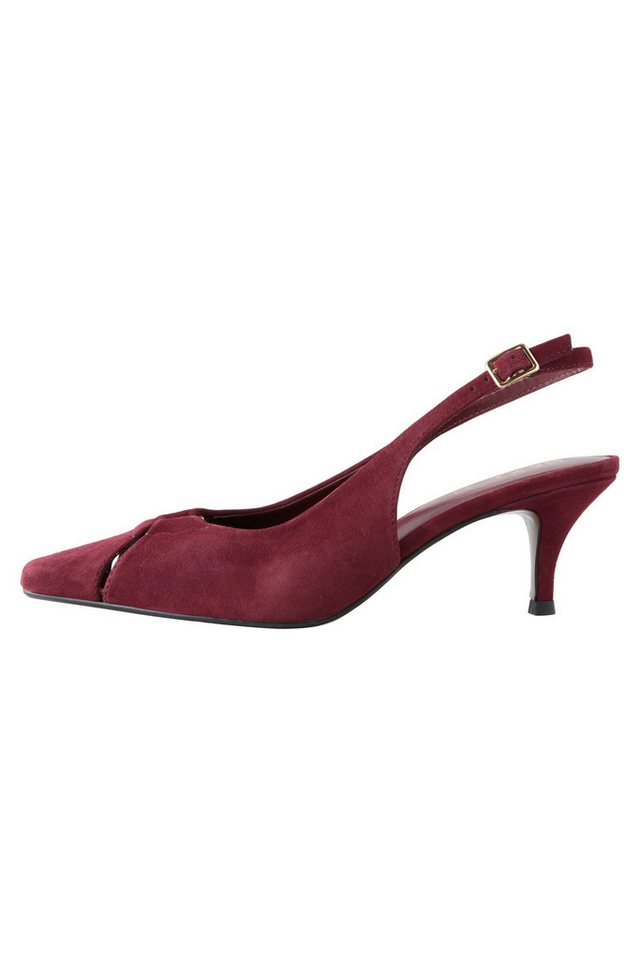 Next Forever Comfort® Leder-Slingbacks mit Cutout Slingsandalette (1-tlg) (rot)