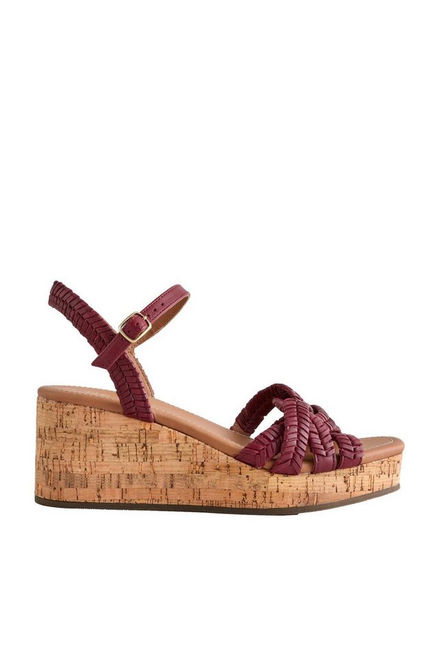 Next Forever Comfort® Leder-Wedges mit Flechtdesign Keilsandalette (1-tlg)