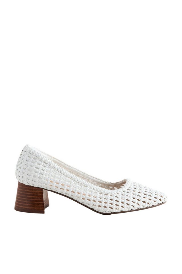 Next Forever Comfort® Lederpumps mit Blockabsatz Pumps (1-tlg) (weiß)