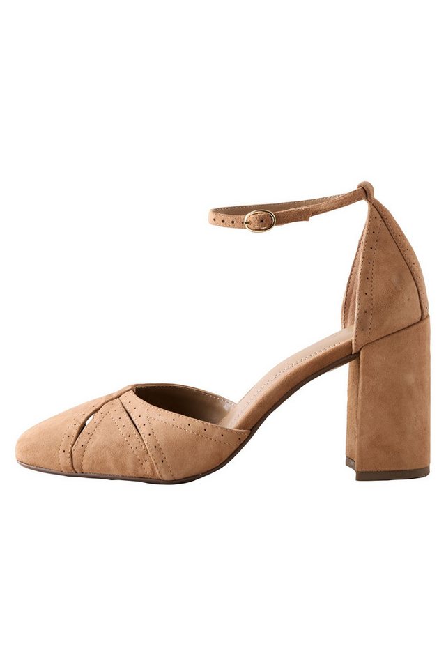 Next Forever Comfort® Ledersandalen mit Knöchelriemen High-Heel-Sandalette (1-tlg)