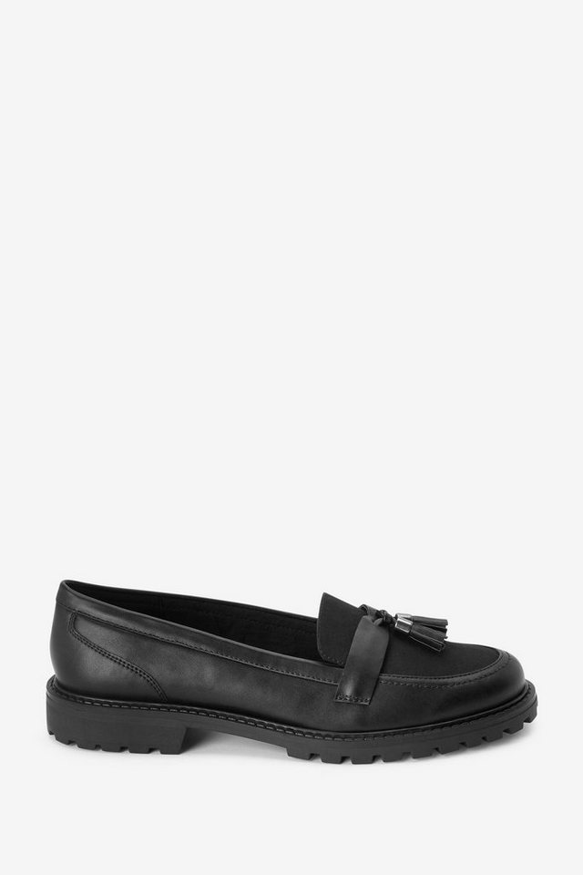 Next Forever Comfort Loafer mit Quasten und Profilsohle Loafer (1-tlg) (schwarz)