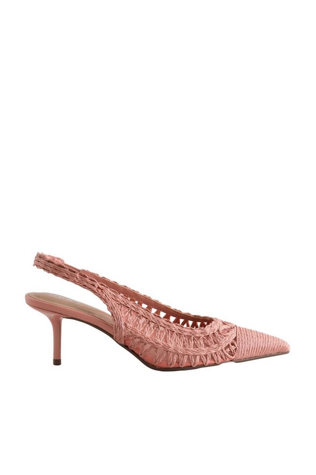Next Forever Comfort® Raffia-Slingbacks mit Absatz Slingsandale (1-tlg)