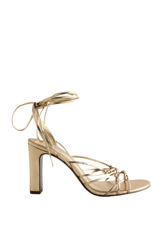 Next Forever Comfort® Riemchensandaletten, hoher Absatz High-Heel-Sandalette (1-tlg) (gold)