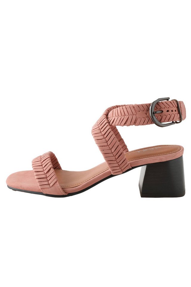 Next Forever Comfort® Sandalen aus Leder, Blockabsatz Sandale (1-tlg)
