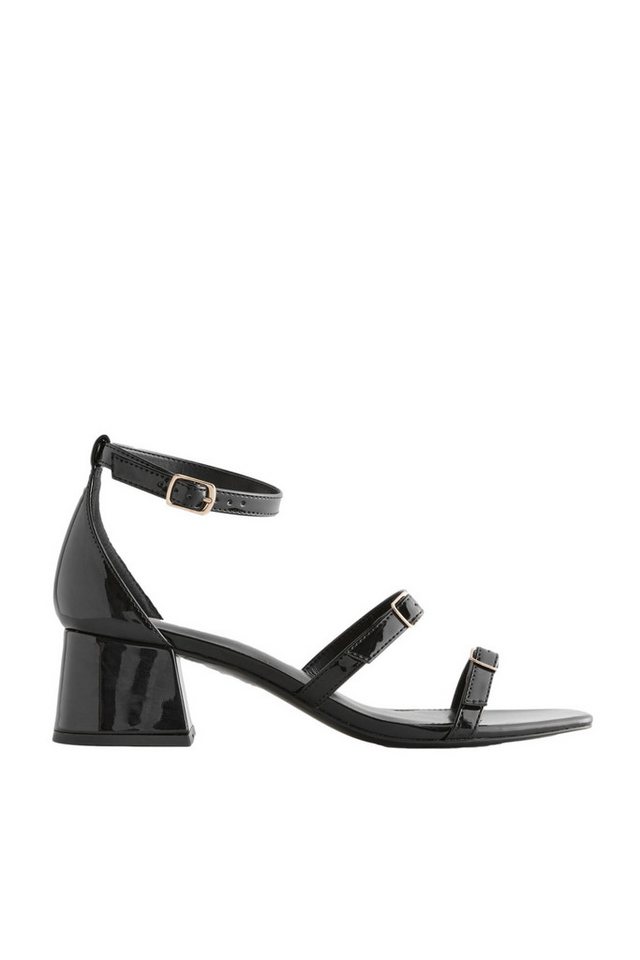 Next Forever Comfort® Sandalen, niedriger Blockabsatz Sandalette (1-tlg) (schwarz)