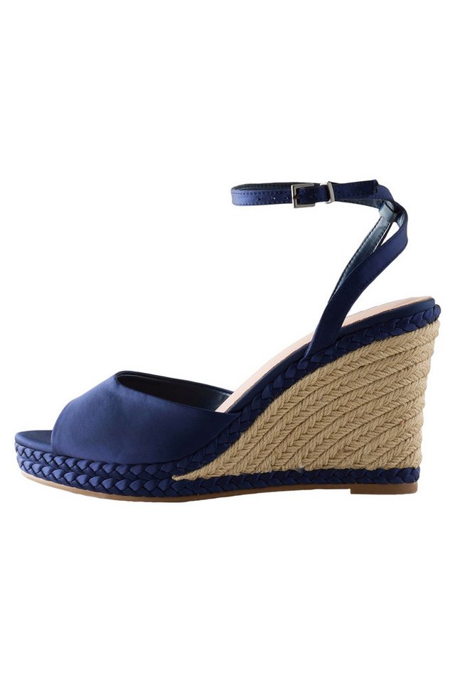 Next Forever Comfort® Satin-Keilabsatzschuhe Sandalette (1-tlg)