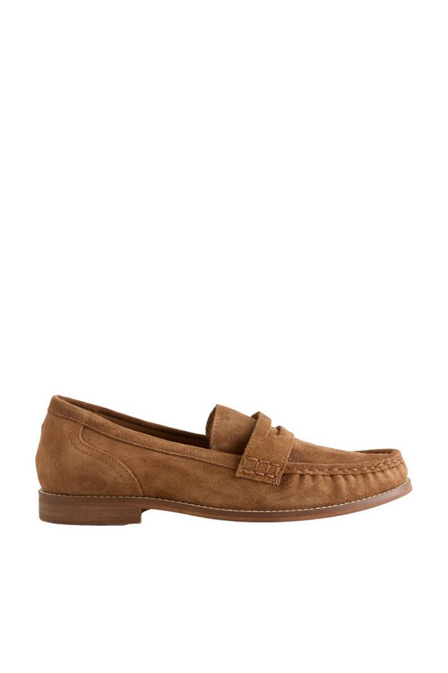 Next Forever Comfort® Sattel-Loafer aus Leder Loafer (1-tlg) (braun)