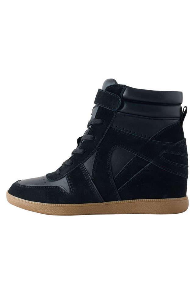 Next Forever Comfort® Schnürsneaker mit Keilabsatz Sneaker (1-tlg) (schwarz)