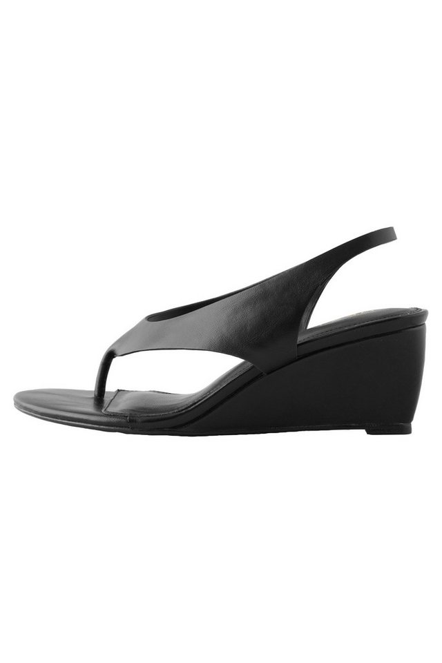 Next Forever Comfort Slingbacks mit Zehensteg Keilsandalette (1-tlg) (schwarz)