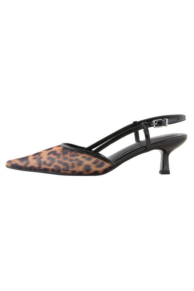 Next Forever Comfort® Spitze Mesh-Slingbacks mit Absatz Slingsandale (1-tlg) (Leopard)
