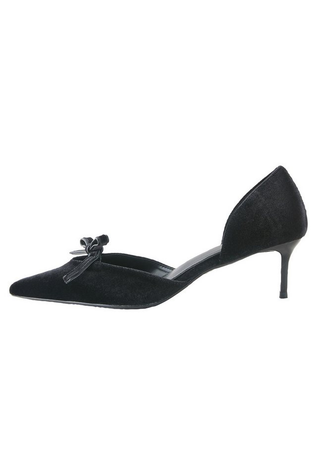 Next Forever Comfort® Spitze Schuhe mit Samtschleife High-Heel-Sandalette (1-tlg)