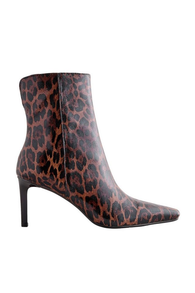 Next Forever Comfort® Stiefelette in Karreeform Stiefelette (1-tlg) (Leopard Print)